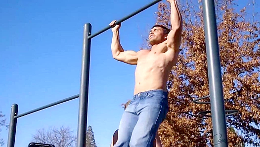 Sweat-Drenched Studs Fuck Hard Under Open Sky – CorbinFishers Hot Scene