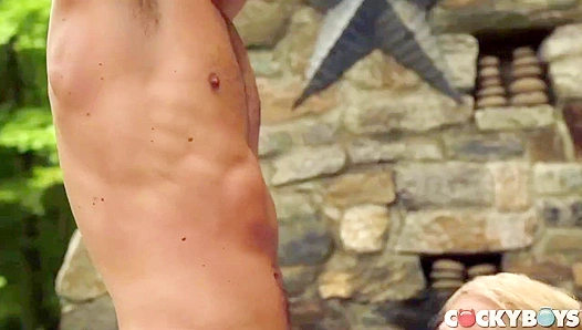 Calvins Wild Hair Flies as He Rides Alam Werniks Tight Hole – CockyBoys