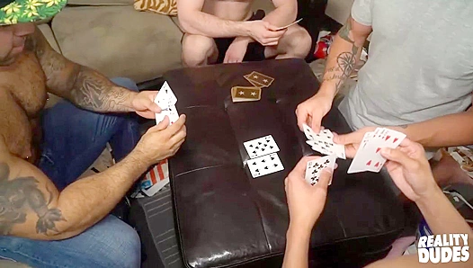 Poker Night Heat: Brandon, Blaze, Rico Lorenzos Steamy Hookup at Dick Dorm – 18+