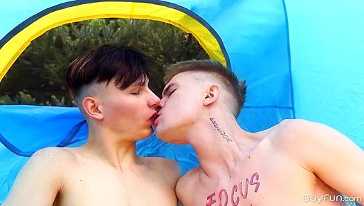 Max Gen Dominates Rimi Morty with Rough Tent Sex – BoyFun