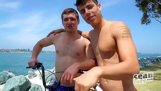 Kaleb Stryker Takes Control Riding Hayes Hard — Reverse Cowgirl Action SeanCody
