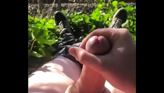 Hot Young Stud JERKS Off Barefoot by the Railroad – Outdoor Solo Fun 18+