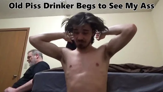 Evil Red Boy 18+ Pleads to See My Ass in Filthy Golden Shower Fun