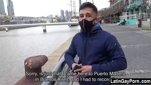 Straight Latino Hunk Gives In To Temptation For Big Payoff – Hot Interracial Action
