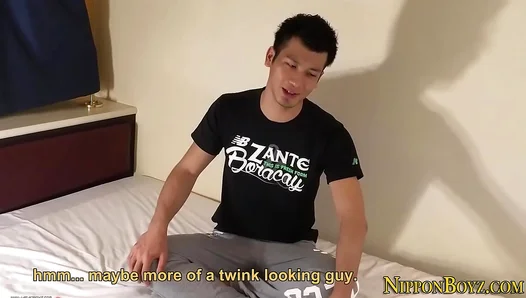 Japanese Stud Teases Himself Raw – Hot Solo Jerk Off Explosive Cream Pie Finale