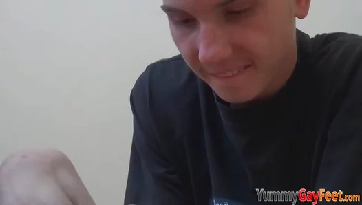 He Cant Get Enough—Intense Foot Fixation Ends in Hot Solo Relief – HD Kink