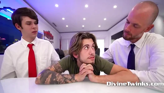 Dakota Fulfilling His Sacred Sin with Two Horny Priests – Steamy Gay Tryst 18+