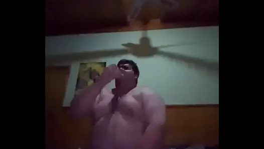Chubby Guy Deepthroats Massive Dildo in Hot Solo Session – XXXGayTape 18+