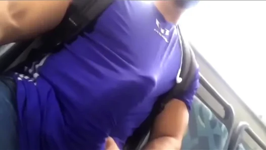 Muscle God Flashes Huge Thick Rod on Public Transit – Raw Twink Action 18+