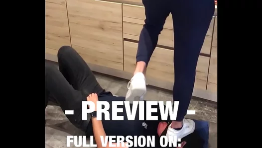 Crushed Underfoot: Reebok Domination in Steamy Barely Legal Fetish Play – TinyGays 18+