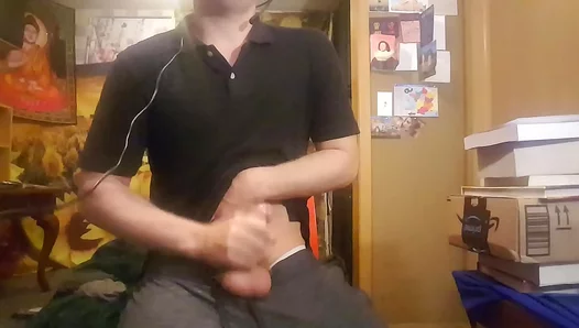 Bator Jerks Off Hard Watching Horny Twinks Fuck on Screen – 18+