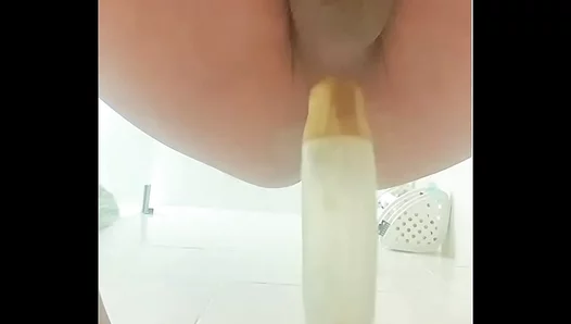 Riding Hard: Mounting My Big Black Dildo for Deep Anal Thrills – GayToyFun 18+