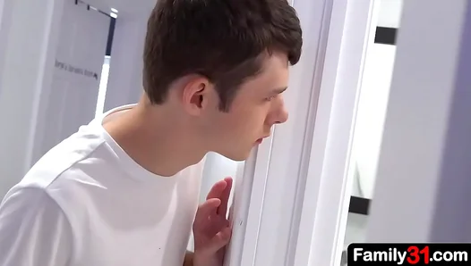 Steamy Confession: Stepdad Stepson Give In To Lust In Hot Shower – 18+