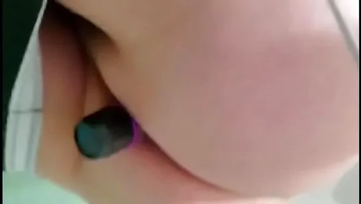 Vibrating dildo deep inside as he takes intense anal—moans nonstop – TinyGays 18+