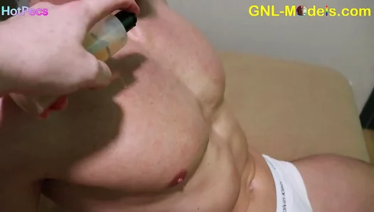 Muscular God melts under Sensual Pec Rub + Fiery Nipple Tease – NaughtyLuxury 18+