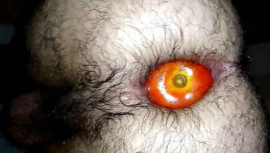 Hairy Stud Takes Giant Tomato Ass-Fucking Fantasy – Raw Gay Fun