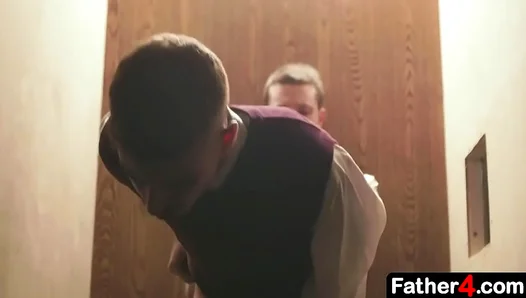 Catholic Teen 18+ Seduces Best Mate in Steamy Confessional Sin Fest