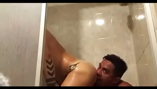 Steamy Bareback Action: Hot Latinos Fuck Deep Under Hot Water – 18+
