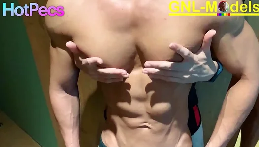 Muscle Asian God Worshipped Through Fiery Nipple Play Pec Sucking – 18+
