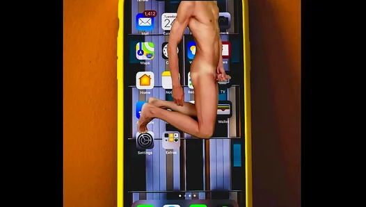 Curious Amateur Twink 18+ Jerks Off Live on Call for Horny Stranger