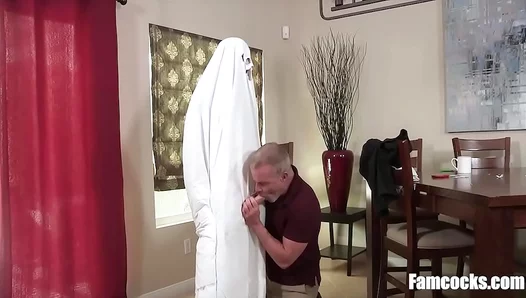Hardcore Halloween Fuck: Stepdad Claims His Stepson – Dark Secret Exposed