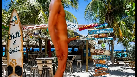 Slender Tropical Cutie Jerks Off His Smooth Bare Cock – Hot Solo Action