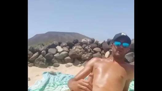 Masturbating Barefoot on Canary Sands: Hot Naked Gay Fun Under the Sun – 18+