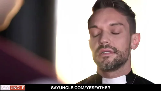 Ryan Jacobs Gets a Naughty Christmas Surprise from Lustful Priest Dale Kuda – 18+