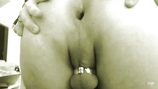 Caged Horny: Sissy Boy Rides Hard for Pleasure – Amateur Gay Play