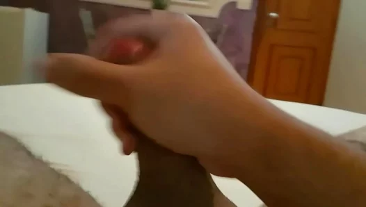 Savoring Solitude: Hot Guy Jerks Off with an Icy Drink in Hand – Gay Porn
