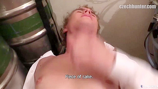 Sneaky Backroom Fuck: Czech Waiter Bends for Wealthy Client – XXX Gay