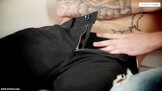 Double Trouble: Mickey Rush Tony Conrad Share a Steamy Spit-Roast Face Fuck – GayXXX