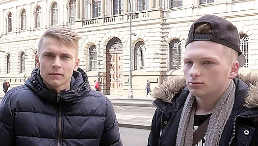 Two Horny European Twinks Devour My Thick Cock – POV Blowjob Action – XXXGayStyle