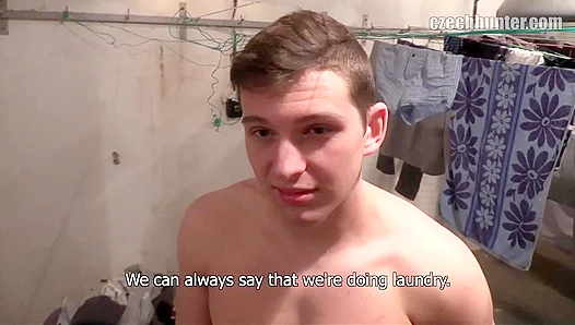 Brown-Haired Stud Swallows Huge Load in Intense POV Blowjob Scene – XXX Gay 18+