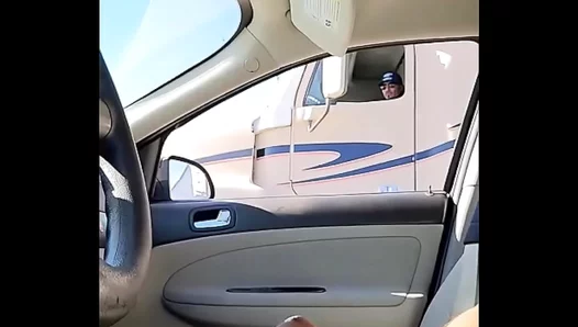 Exposed Desires: Trucker Flashes Huge Cock Outdoors – Wild Public Encounter