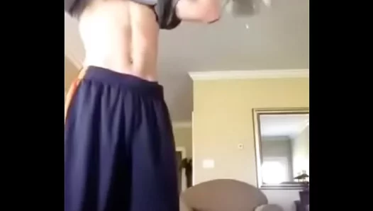 Young 18-Year-Old Twink Flexes Huge Cock in Steamy Solo Scene – 18+