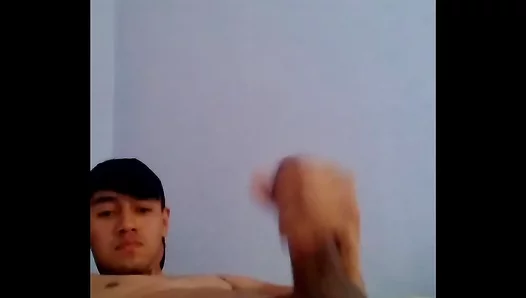 Latino Teen Twink Pleasures His Huge Hard-on in Hot Solo Session – 18+