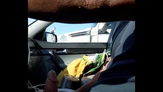 Exposed on the Highway: Trucker Flashes Thick Dick to Horny Onlookers – 18+