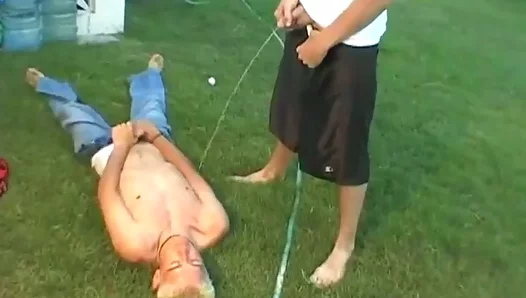 Wild Teens 18+: Outdoor piss cum play adventure – Bareback fun under sun