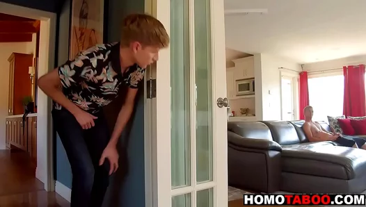 Peeking at My Stepbrothers Huge Dick – Forbidden Family Lust – 18+