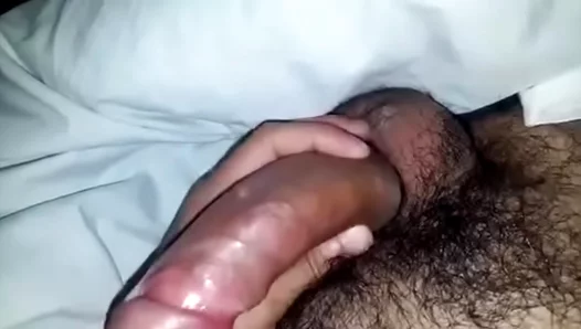 Hairy Stud Jerks Off Hard – Watch His Thick Cock Come Alive – 18+