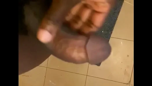 Ebony Stud Juggles His Huge Black Dick in Solo Pleasure Session – Hot POV Action