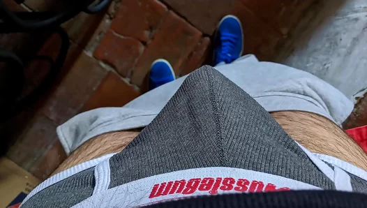 Amateur Gay Quickie: Hot Basement Blow Job Ends in Messy Orgasm – 18+