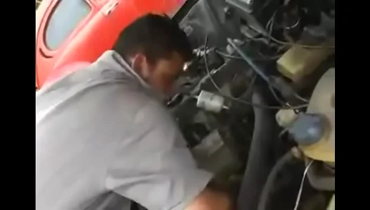 Stepdad Spanked: Grease Monkey Takes Control in Steamy Homegrown Ass Ride