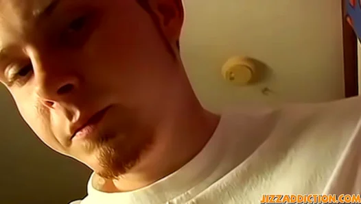 Tattooed Twink JERKS IT HARD Then BLASTS Huge Creamy Load – HotCumShot18+