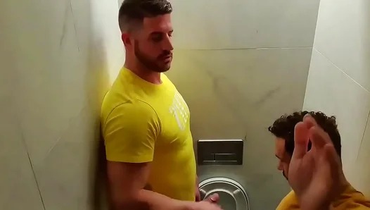 Big Bearded Bears Share Steamy Public Blowjob Fun – Wild Gay Encounter 18+