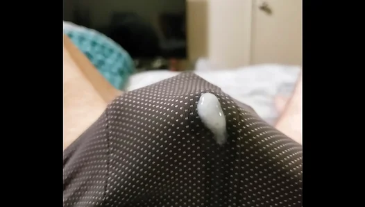Horny Bareback Bear Jizzes Hard Over His Soaked Undies – Steamy Solo Ride