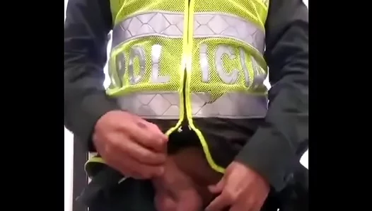 Cop Strips Uniform for Steamy Bareback Encounter – Real Gay Cam Footage