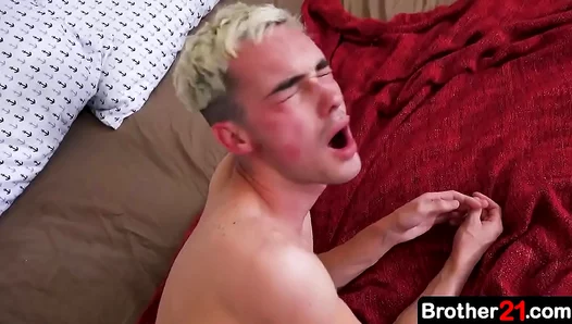 Stepbrother Dominates Brats Ass in Steamy Gay Disciplinary Fuck – 18+