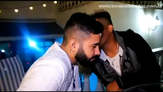 Young Brazilian Stud 18+ Takes Huge Load from Sneaky Cousin in Steamy Encounter